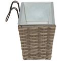 vidaXL Zábradlie 2 ks Sivá 50 x 17 x 17 cm Kov
