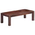vidaXL Konferenčný stolík, sivý 110x50x35 cm, drevený masív