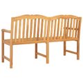 vidaXL Ručne vyrezávaná ružová lavička 150 x 60,5 x 95 cm Prírodná