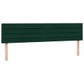 vidaXL Box Spring Posteľ s matracom Tmavo zelená 200x210 cm Zamat