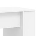 vidaXL Stôl biely 140x50x75 cm kompozitné drevo