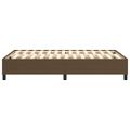 vidaXL Posteľný rám s boxspringom tmavohnedá 120x200 cm látka