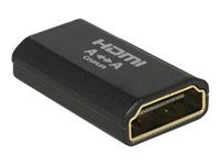 Spojka HDMI - HDMI so zdierkami (female) do HDMI so zdierkami (female) - čierna - podporuje 4K