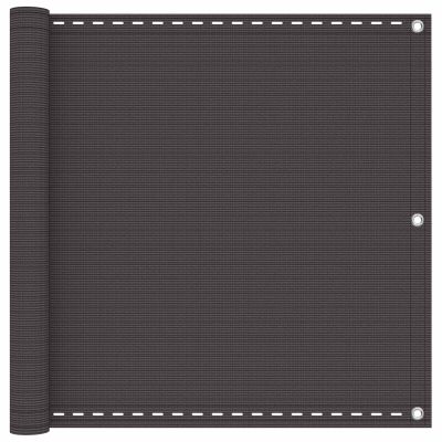 vidaXL Balkónová obrazovka Antracitová 120 x 1000 cm HDPE a hliník