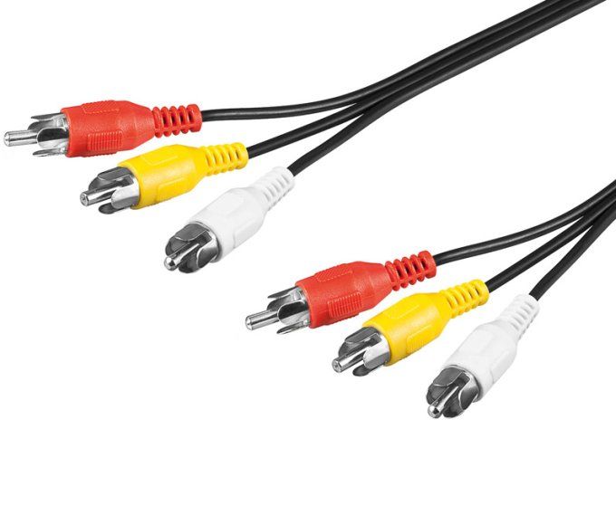 PremiumCord Kábel 3x CINCH-3x CINCH M/M 3m