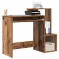 vidaXL Stôl Staré drevo 106 x 41 x 88.5 cm Kompozitné drevo