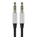 Baseus Yiven Audio kábel 3,5 samec Audio M30 1,5 m strieborný + čierny