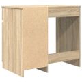 vidaXL Stôl dub sonoma 86x49x76 cm kompozitné drevo