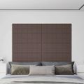 vidaXL Nástenné panely 12 ks sivohnedé 90x30 cm látka 3,24 m²