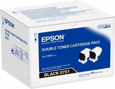 Double pack Toner Black - Epson WorkForce AL-C300