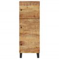 vidaXL Komoda s 3 dvierkami 40x33x110 cm masívny mangovník a železo