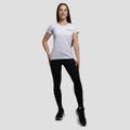Dámske tričko Basic Heather Grey - GymBeam, veľkosť XL, veľkosť oblečenia XL