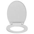 vidaXL WC sedadlo, pomalé sklápanie, rýchloupínacie, svetlosivé,oválne