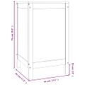 vidaXL Kôš na bielizeň 44x44x76 cm borovica z masívneho dreva