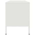vidaXL TV skrinka biela 100,5x39x50,5 cm oceľ