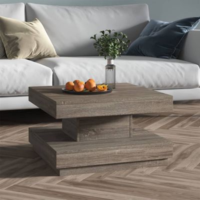 vidaXL Konferenčný stolík sivý 60x60x35 cm MDF