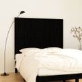 vidaXL Nástenné čelo postele čierne 140x3x110 cm masívna borovica