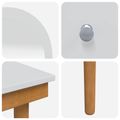 vidaXL Sada toaletného stolíka FAUSKE 4 ks Biela 76 x 50 x 143 cm
