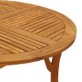 vidaXL Záhradný stôl Ø 110 cm akáciový masív
