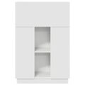 vidaXL Stôl Biela 71.5 x 31.5 x 106.5 cm Kompozitné drevo