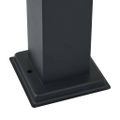 vidaXL Stĺpikové svietidlo so zásuvkou 110 cm čierne IP44