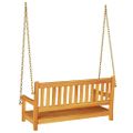 vidaXL Hojdačka do záhrady 2 -Seater 110 x 56 x 58,5 cm Prírodná
