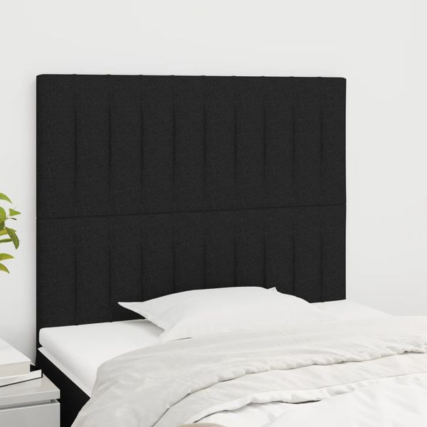 vidaXL Čelo postele čierne 90x5x118/128 cm látkové