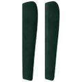 vidaXL Čelo postele so záhybmi tmavozelený 103x23x118/128 cm zamat