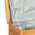 vidaXL Záhradný úložný box s vreckom 90x50x58 cm masívny teak