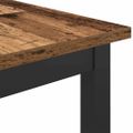 vidaXL stôl Staré drevo 100 x 40 x 100,5 cm Inžinierske drevo a oceľ