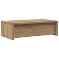 vidaXL Stojan na monitor a zásuvky dub artisian 50x27x15cm komp. drevo