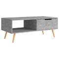vidaXL Konferenčný stolík betónovo sivý 100x49,5x43cm kompozitné drevo
