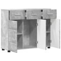 vidaXL Servírovacia skriňa FLORIN 88,5 x 30,5 x 73 cm Betónová šedá