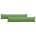 vidaXL Vankúše na pohovku 2 pcs Svetlo zelená 200 x 40 cm