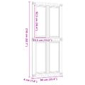 vidaXL Zavesené posuvné dvere CORONA 90 x 210 cm Borovicový masív