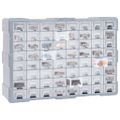 vidaXL Organizér so 64 zásuvkami 52x16x37,5 cm