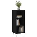 vidaXL Komoda čierna 34,5x32,5x90 cm kompozitné drevo
