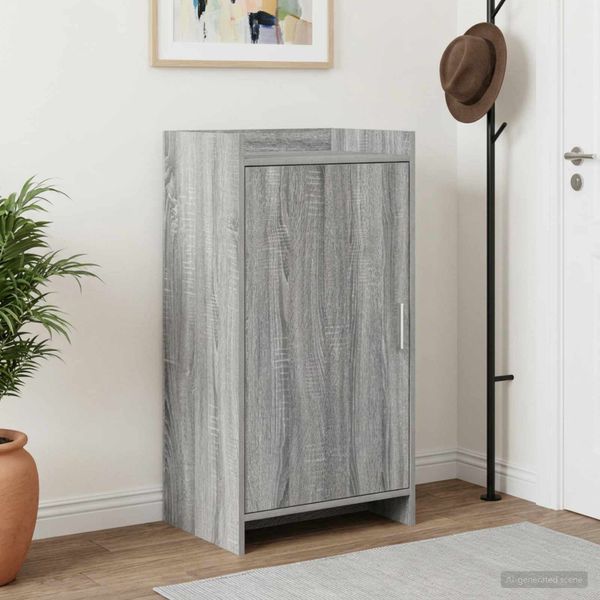 vidaXL Skriňa na topánky Sivý Sonoma 48 x 36 x 92 cm Kompozitné drevo