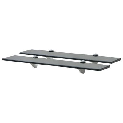 vidaXL Nástenná polička 2 ks sklo 60x10 cm 8 mm