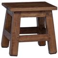vidaXL Stolička Prírodná 26 x 26 x 26 cm Mahagónové drevo