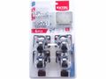 Kolieska pre L box, 4 kusy, 2 otočné kolieska s brzdou a 2 bez brzdy, priemer 50mm EXTOL-PREMIUM