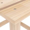 vidaXL Záhradná stolička Adirondack so stolíkom jedľový masív