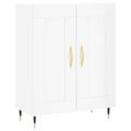 vidaXL Komoda lesklá biela 69,5x34x90 cm spracované drevo