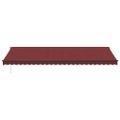vidaXL Automaticky zaťahovacia markíza s LED burgundská 600x350 cm