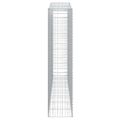 vidaXL Oblúkový gabionový kôš 6 ks 400x50x220/240cm pozinkované železo