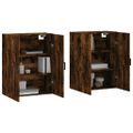 vidaXL Nástenné skrinky 2 ks dymový dub 69,5x34x90 cm