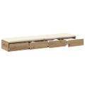 vidaXL Zásuvky pod posteľ Remeselný dub 140 x 36,5 x 16,5 cm