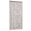 vidaXL Záves proti hmyzu sivohnedý a biely 100x230 cm ženilka