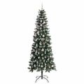 vidaXL Umelý vianočný stromček Zelená 240 cm PVC, plast a oceľ
