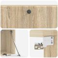 vidaXL Nástenná TV skrinka 98 x 31 x 30 cm Dub sonoma Kompozitné drevo